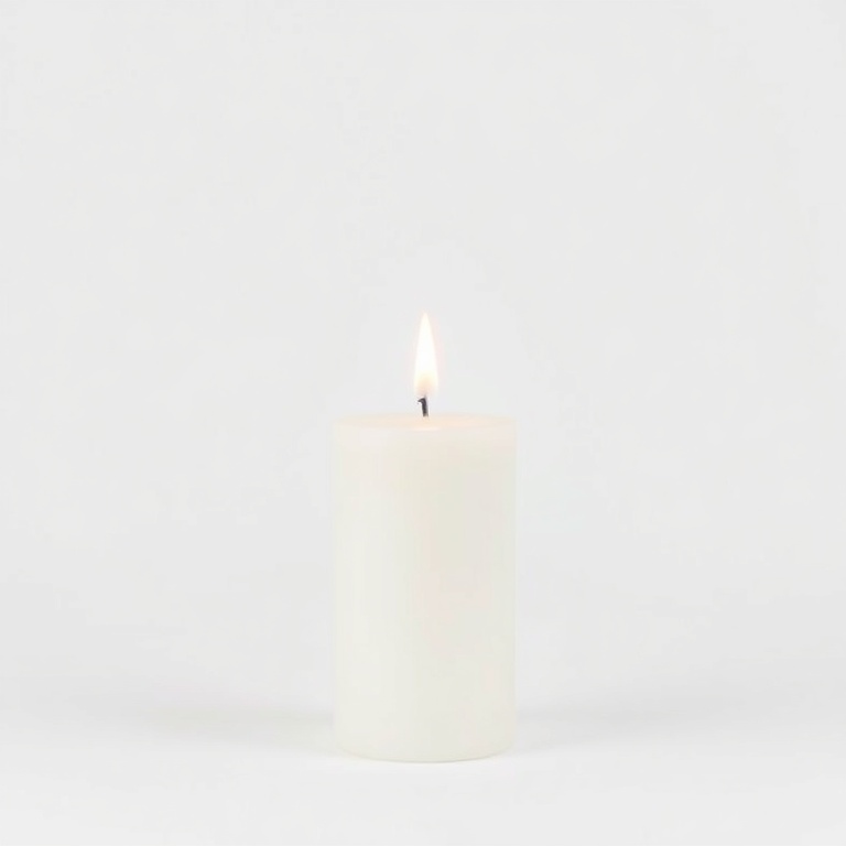 Photo brute Bougie, scène cosy avant ShopShots